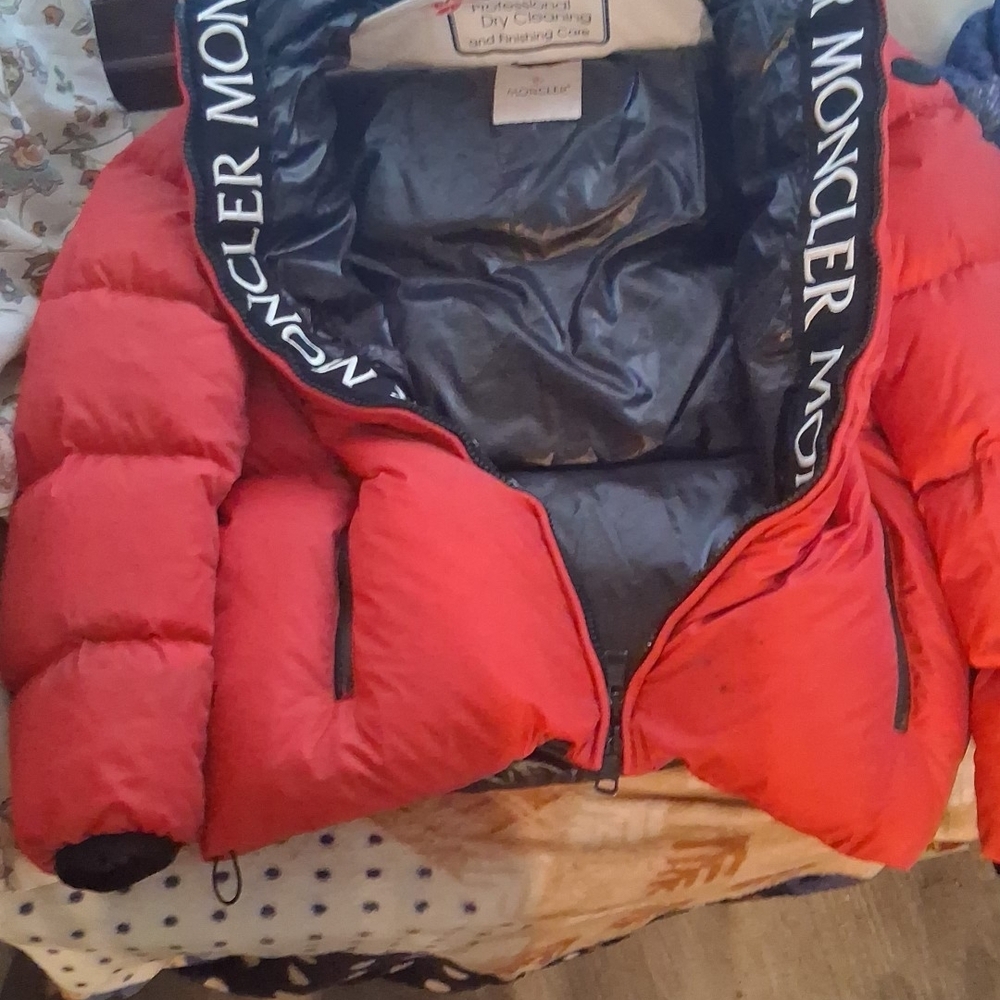 Moncler Red Bomber Jacket